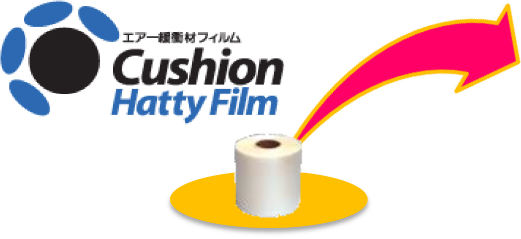 エアー緩衝材フィルム Cushion Hatty Film