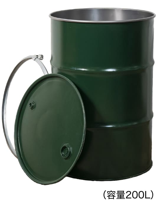 鉄ドラム缶・緑色